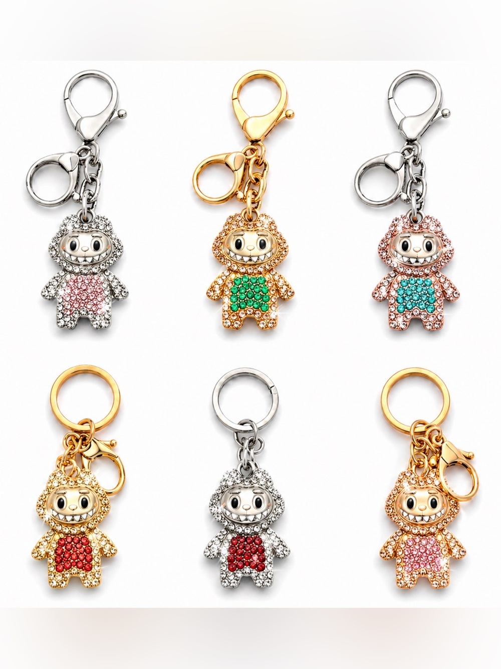 Rhinestone Bag Charm/ Key Chain